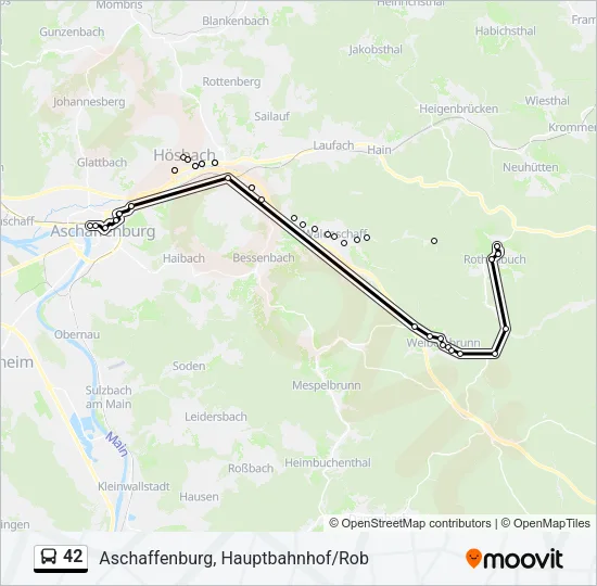 42 Bus Line Map