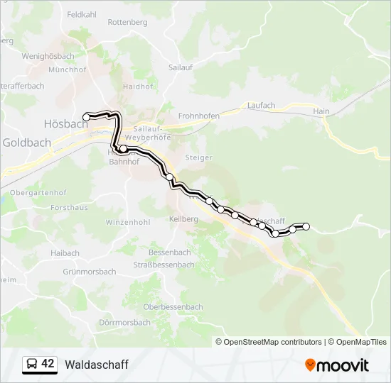 42 Bus Line Map