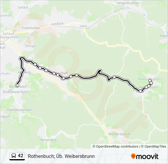 42 Bus Line Map