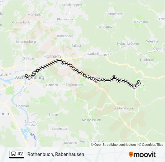 42 Bus Line Map