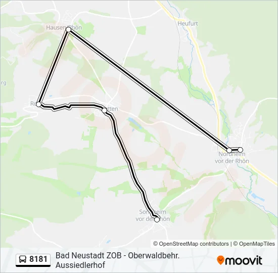 8181 Bus Line Map