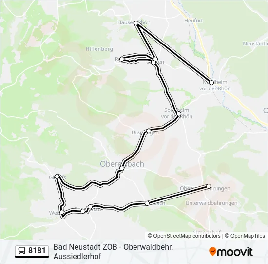 8181 Bus Line Map