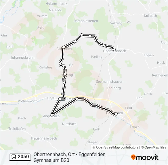 2050 Bus Line Map
