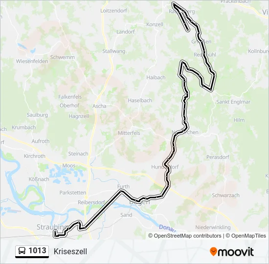 1013 Bus Line Map
