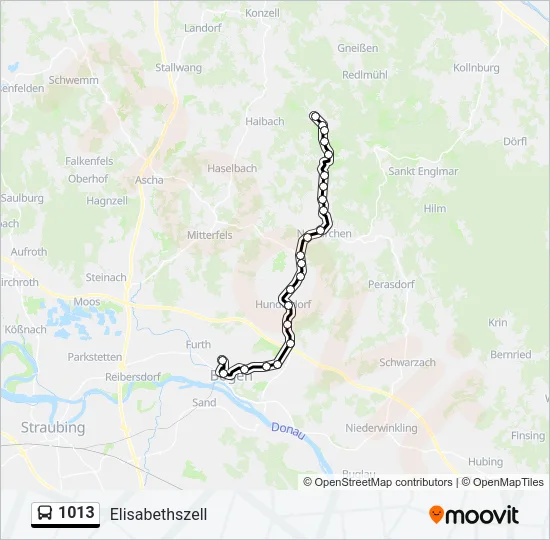 1013 Bus Line Map
