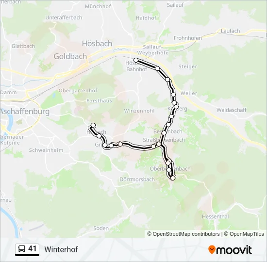 41 Bus Line Map