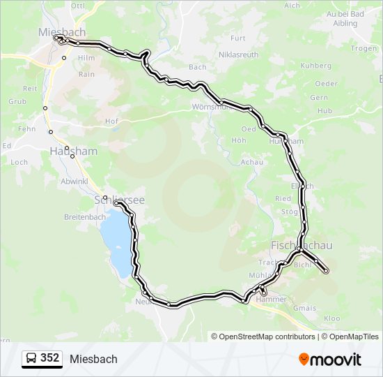 352 Route: Schedules, Stops & Maps - Miesbach (Updated)