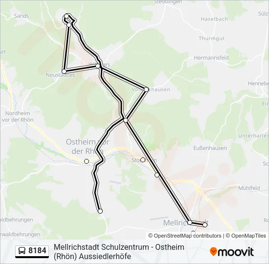 8184 Bus Line Map