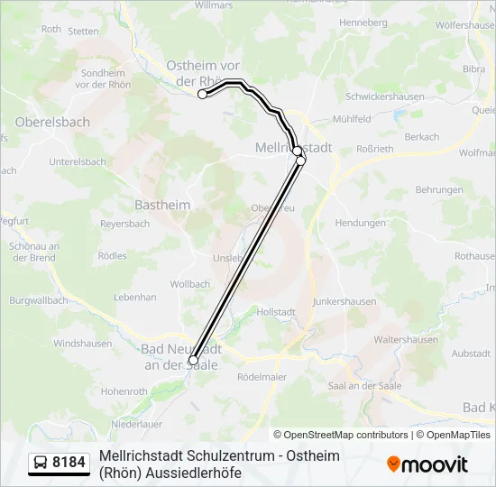 8184 Bus Line Map