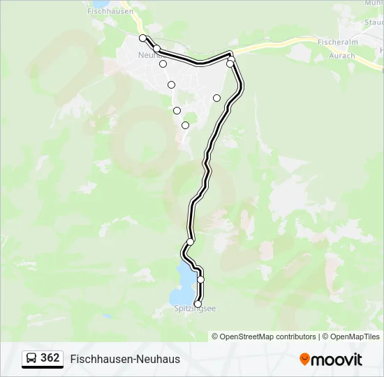 362 Bus Line Map