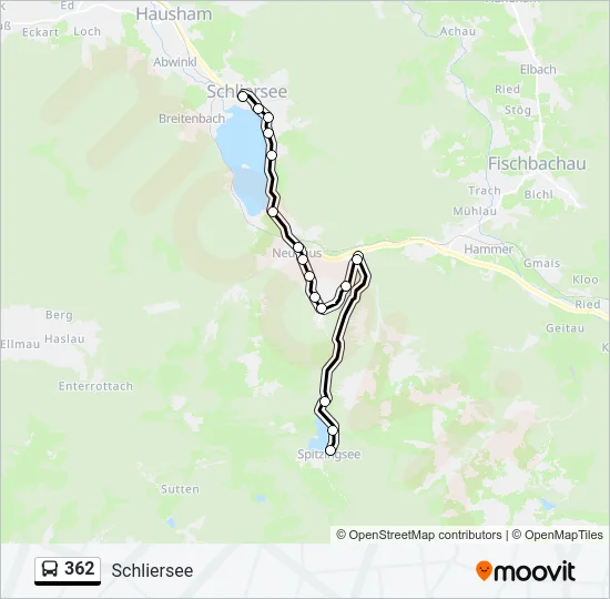 362 Bus Line Map