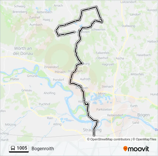 1005 Bus Line Map