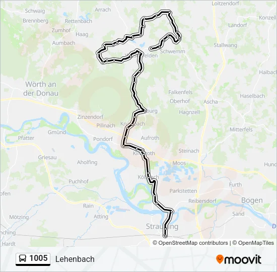 1005 Bus Line Map
