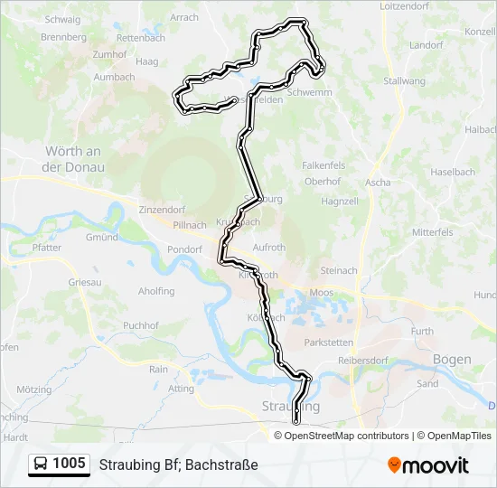 1005 Bus Line Map