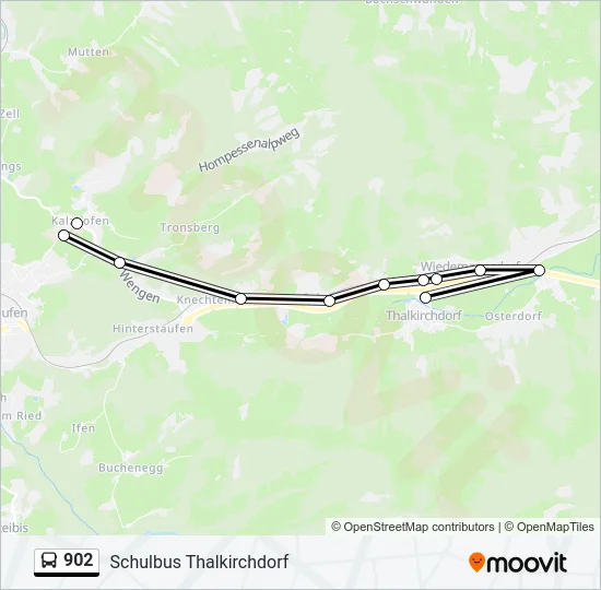 902 Bus Line Map
