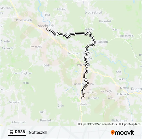 RB38  Line Map