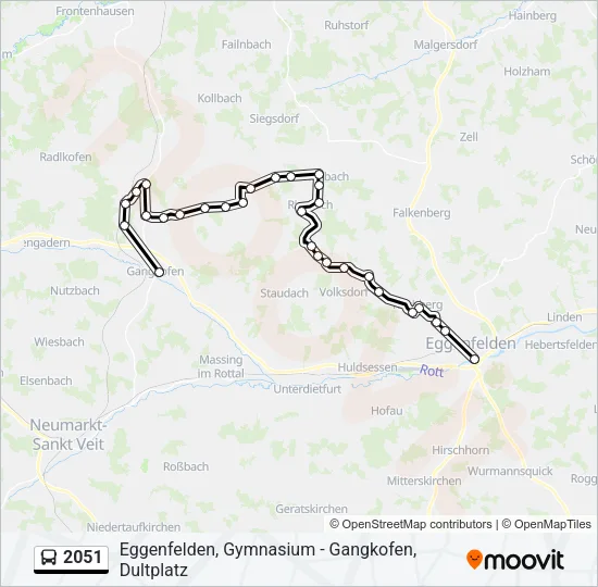 2051 Bus Line Map