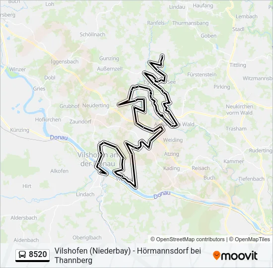 8520 Bus Line Map
