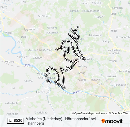 8520 Bus Line Map