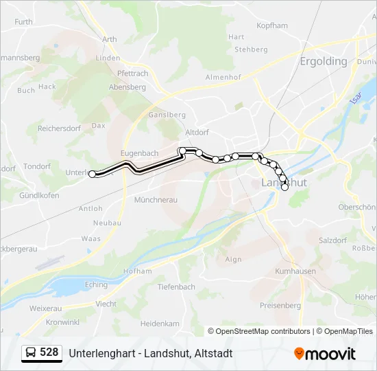 528 Bus Line Map