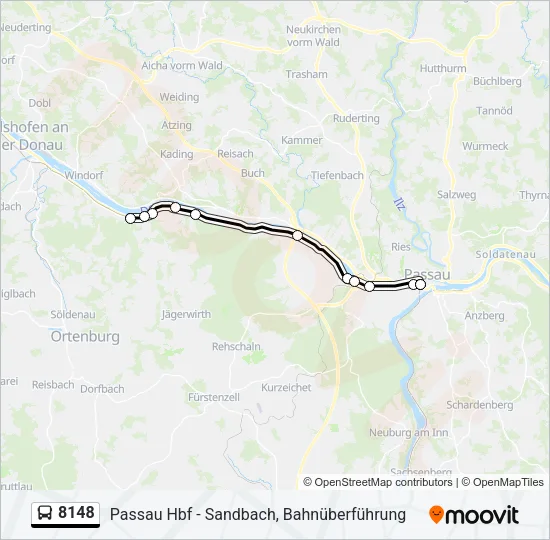 8148 Bus Line Map