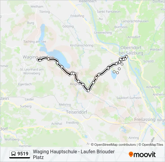  9519: карта маршрута