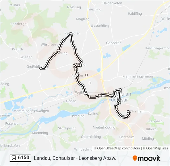 6150 Bus Line Map