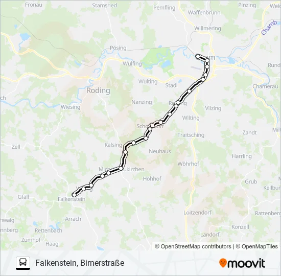 Автобус 810 (VLC) / 5 (RVV): карта маршрута