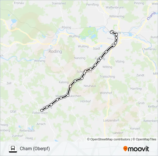 Автобус 810 (VLC) / 5 (RVV): карта маршрута
