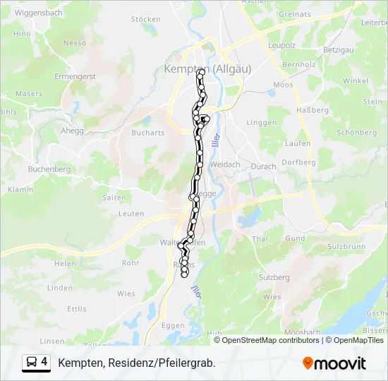 4 Bus Line Map