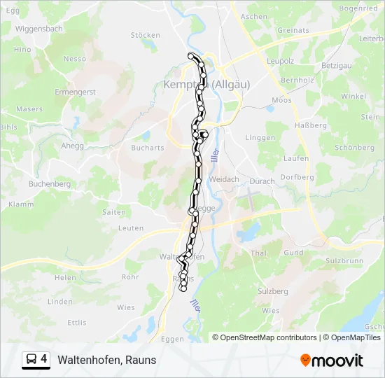 4 Bus Line Map