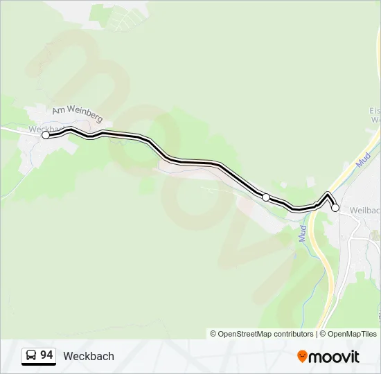 94 Bus Line Map