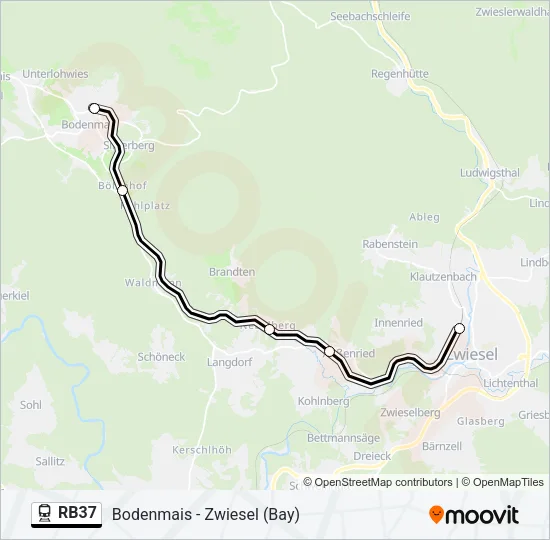 RB37  Line Map