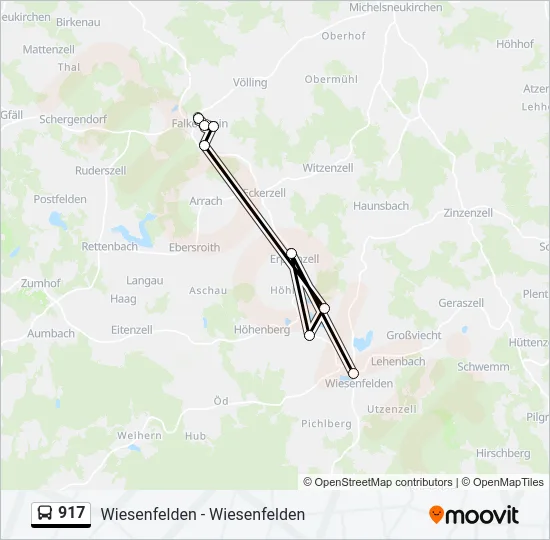 917 Bus Line Map