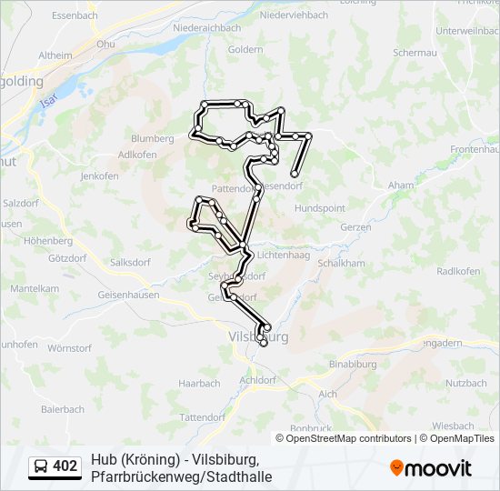 402 Route: Schedules, Stops & Maps - Vilsbiburg, Pfarrbrückenweg ...