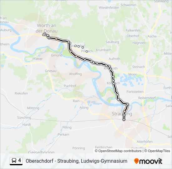 4 Bus Line Map