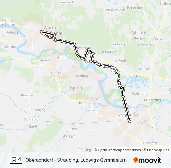 4 Bus Line Map