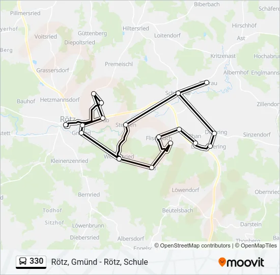330 Bus Line Map