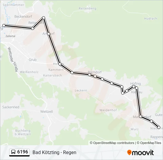 6196 Bus Line Map