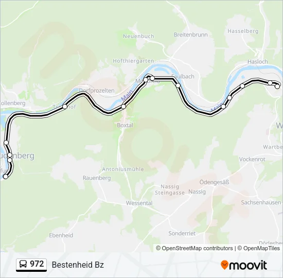 972 Bus Line Map