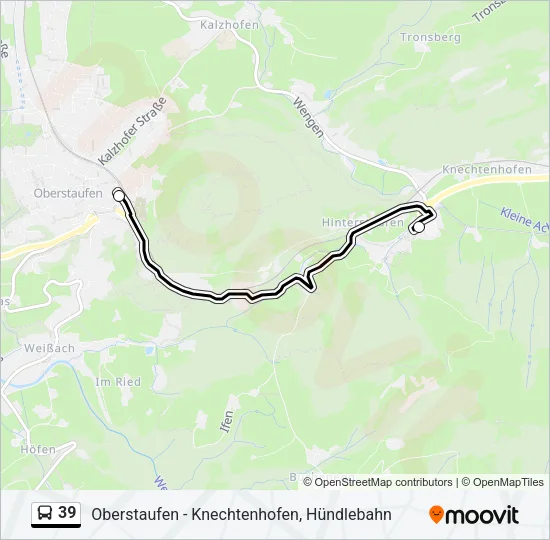 39 Bus Line Map