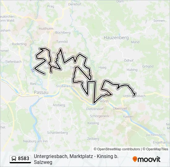 8583 Bus Line Map