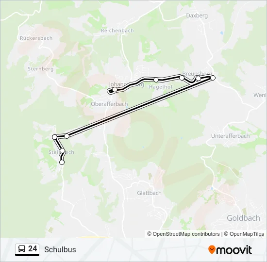 24 Bus Line Map