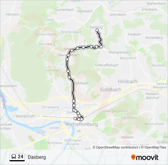 24 Bus Line Map