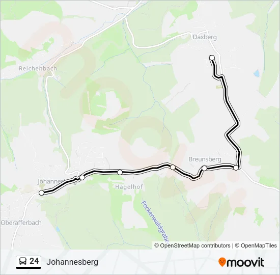 24 Bus Line Map