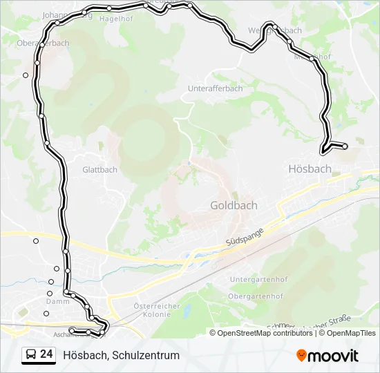 24 Bus Line Map