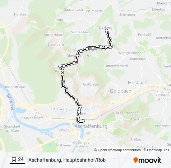 24 Bus Line Map