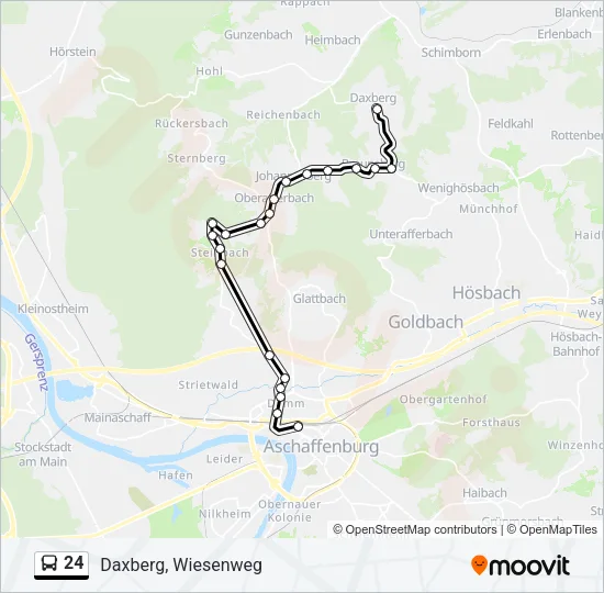 24 Bus Line Map