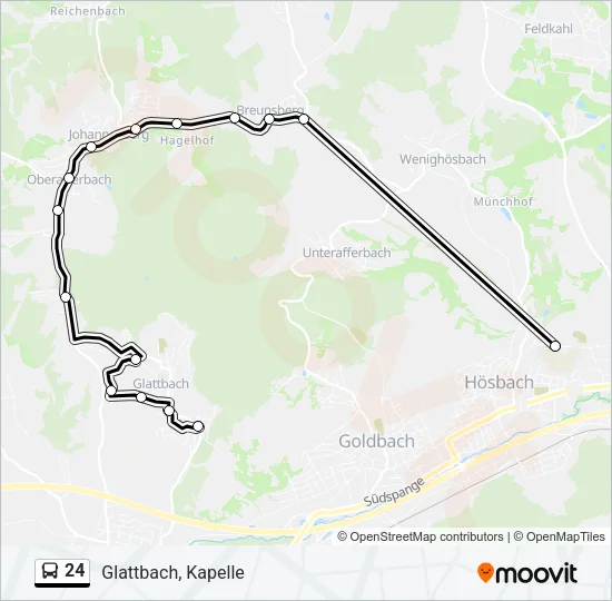 24 Bus Line Map