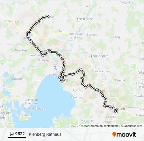  9522: карта маршрута